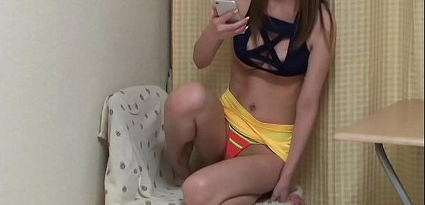  Japanese Slender in Mini Skirt Upskirt Cameltoe